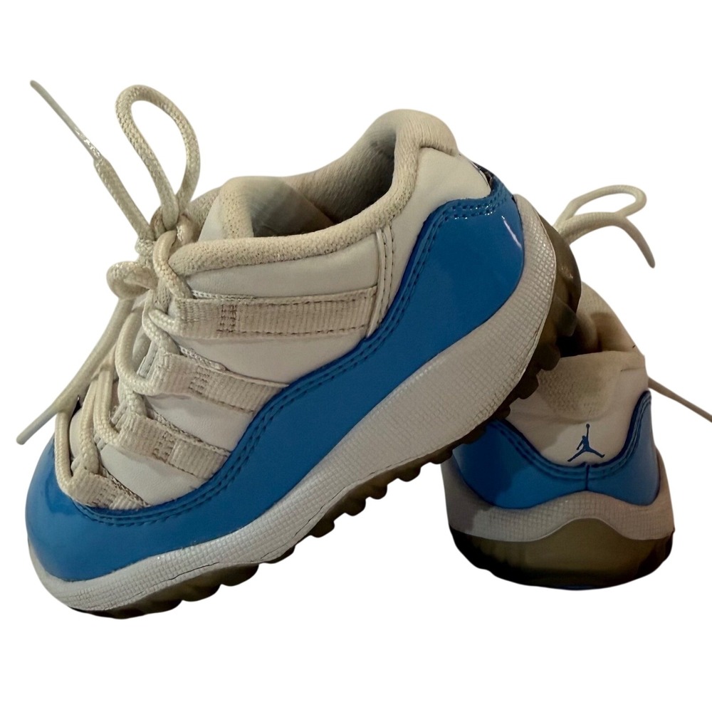 Jordan 11 Retro Low University Blue Toddler Sneakers 505836-106 Size 6C